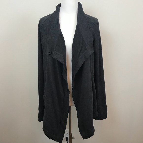 lululemon athletica Sweaters - Lululemon Coast Wrap II Heathered Black